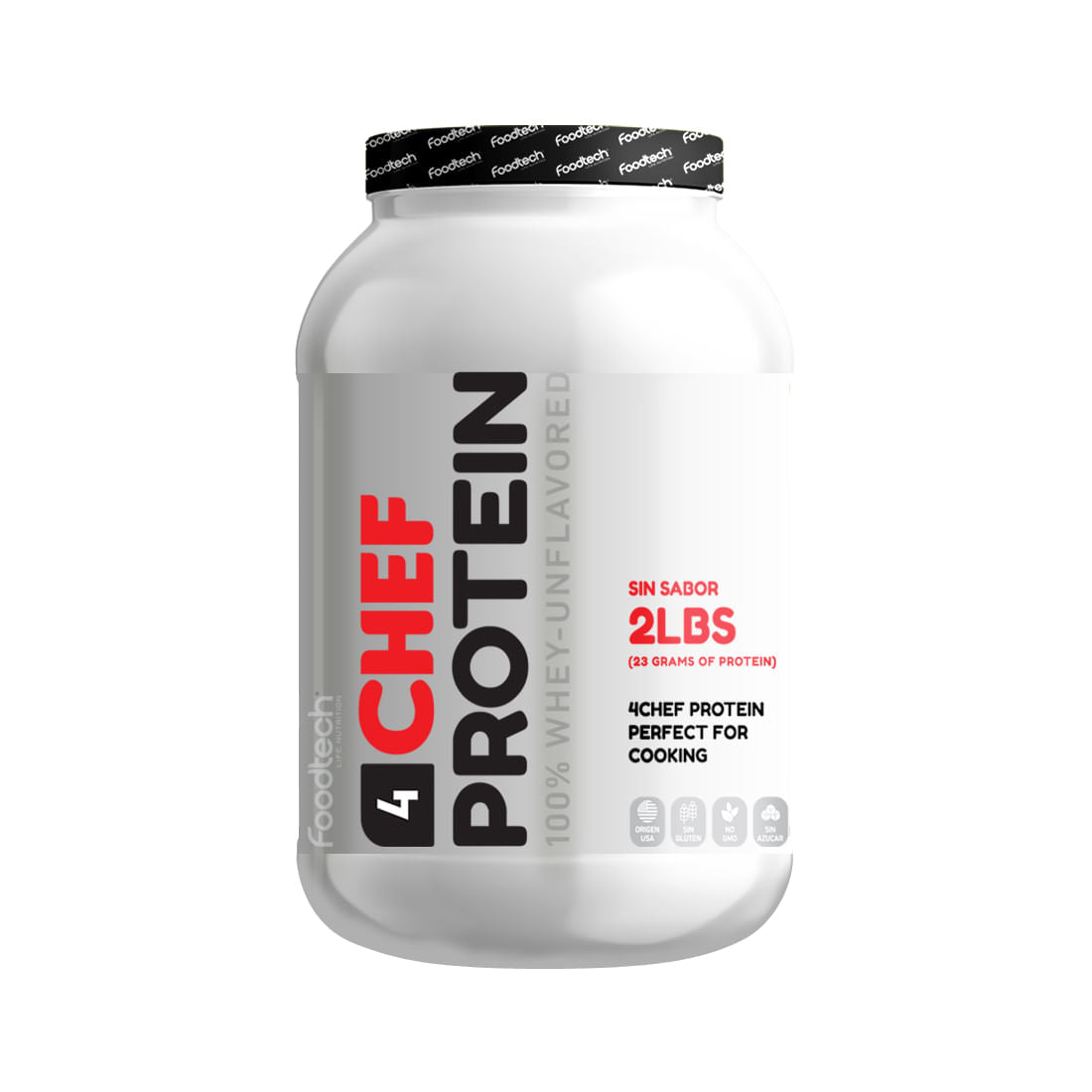 4Chef 100% Whey Protein 2 Lbs - Sin sabor