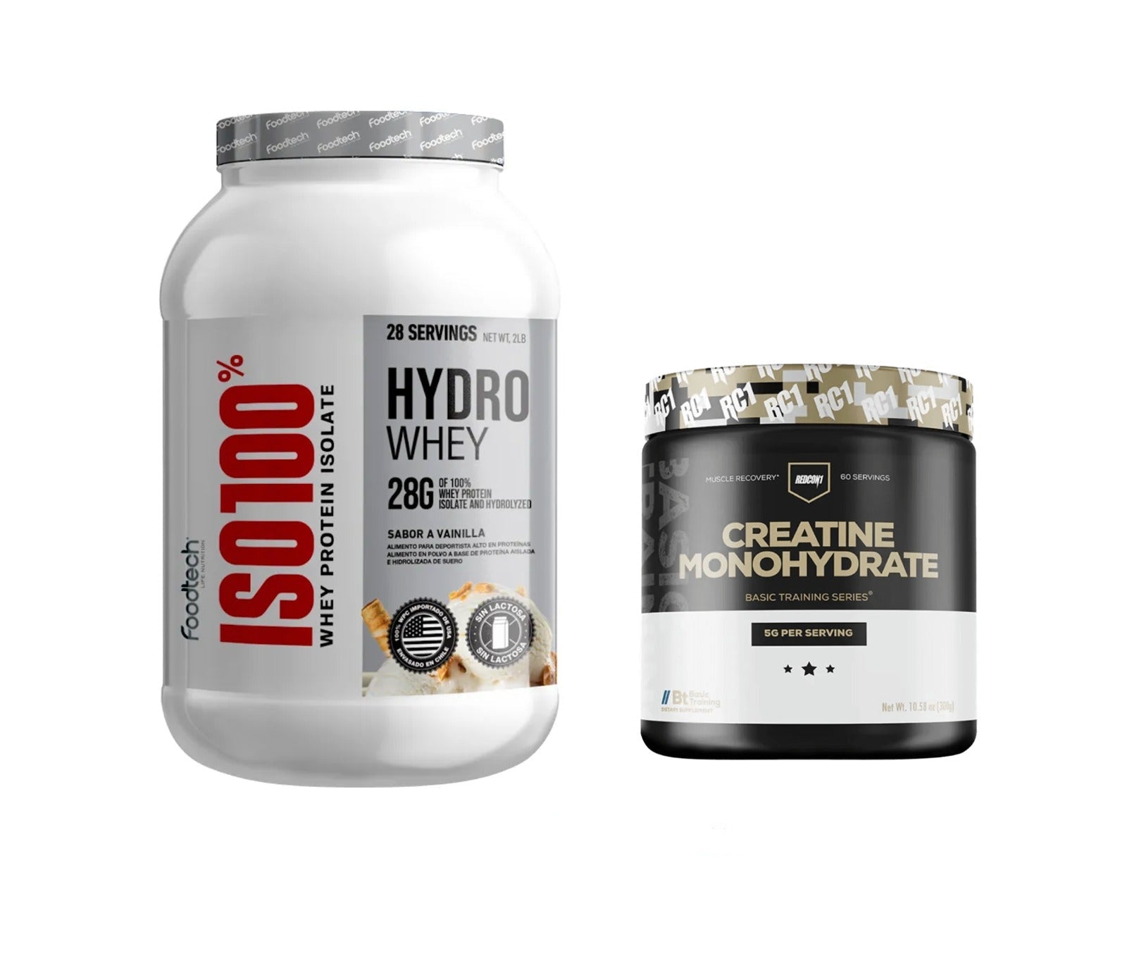 Pack ISO100% Hydro Whey + Creatina Monohidratada Redcon1
