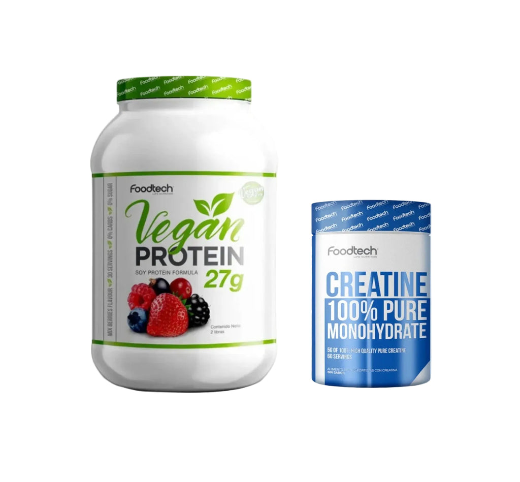Pack Vegan Protein + Creatina Monohidratada Foodtech