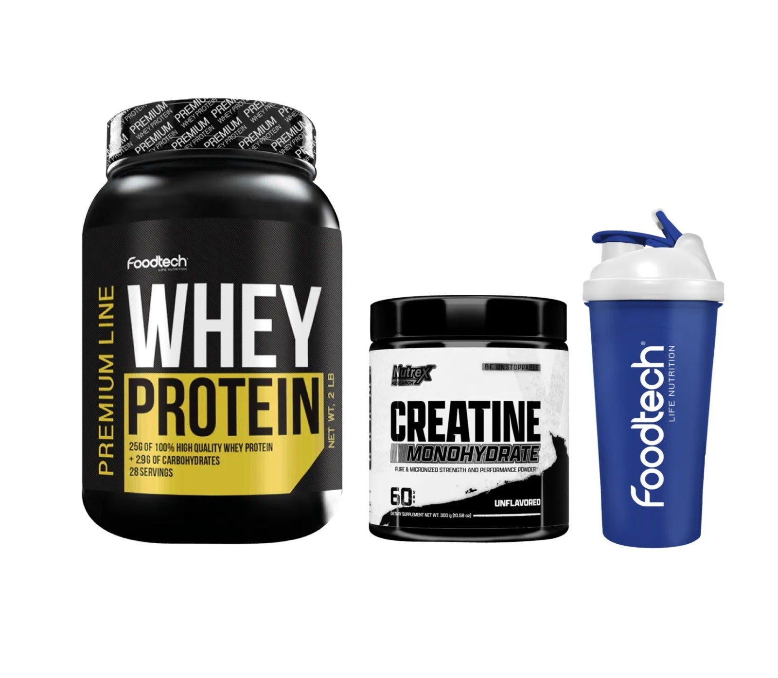 Pack Deportivo Whey Protein + Creatina Monohidratada + Shaker de REGALO!