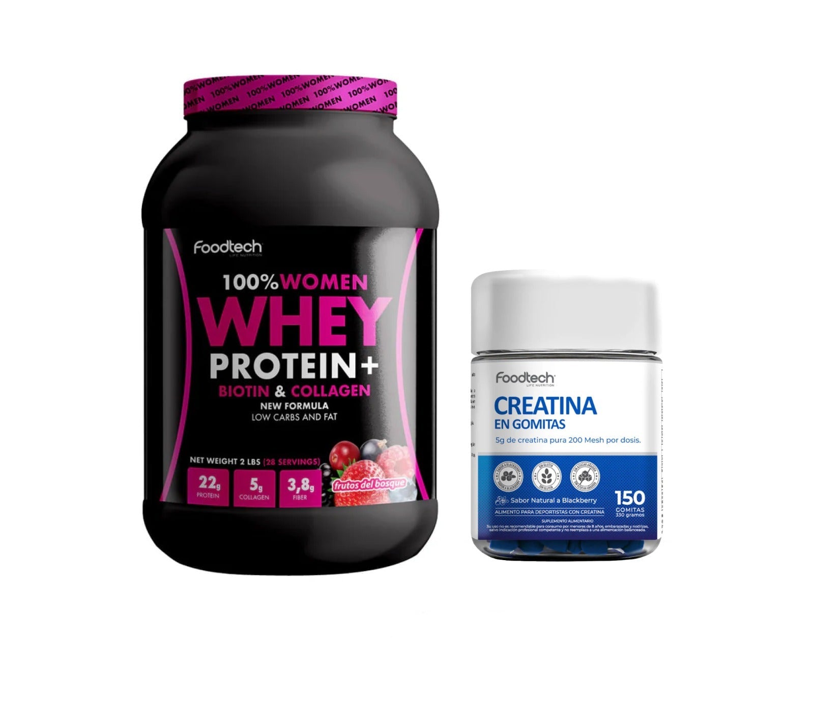 Pack Women Whey Protein + Creatina en Gomitas