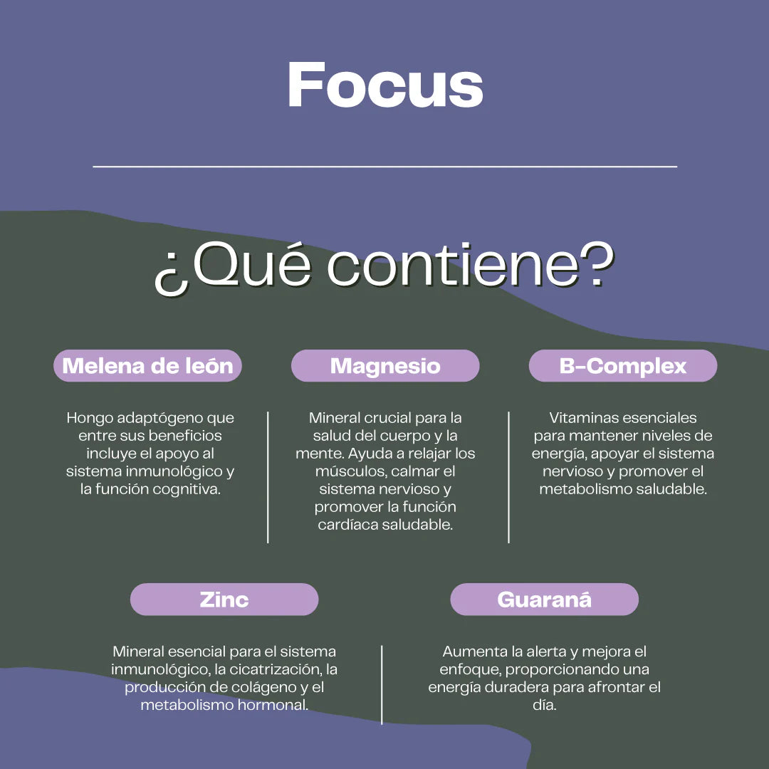 Pack Energía Natural - Focus (Melena De León con Guaraná) + Cordyceps