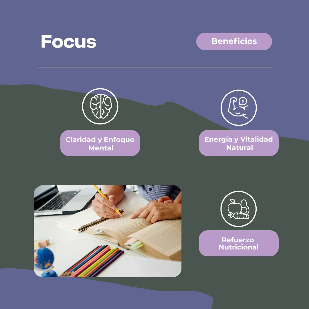Pack Energía Natural - Focus (Melena De León con Guaraná) + Cordyceps