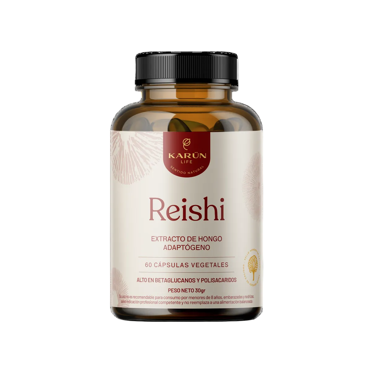 Hongo Reishi 500 Mg 60 Cápsulas - Calma, Defensa y Bienestar Integral