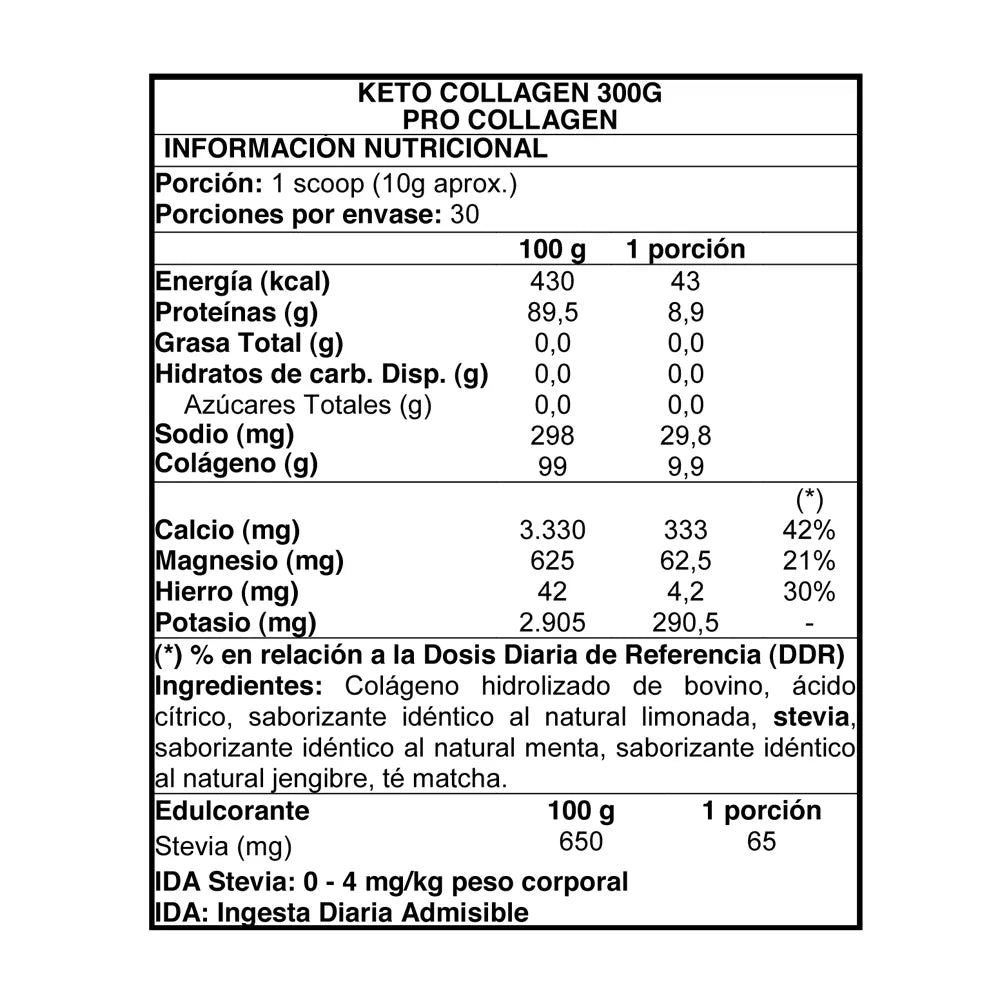 Keto Collagen 300 grs - Colágeno Hidrolizado